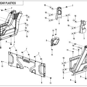 F04-5-B REAR PLASTICS(BASIC)