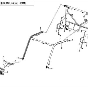 F23 BUMPER @^ CAB FRAME
