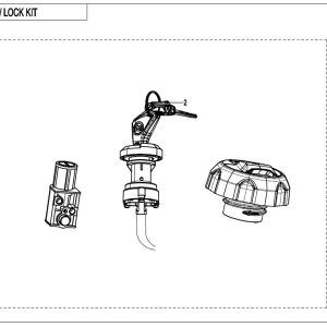 F01-C LOCK KIT(WITH GEARSHIFT LOCK AND FUEL TANK LOCK)