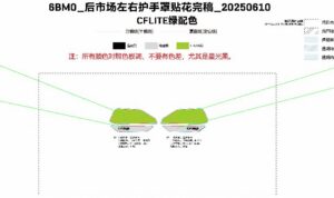 F19-3-A HAND GUARD DECAL(LIME GREEN)