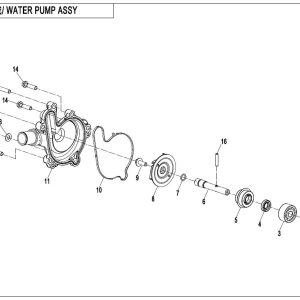 E08 WATER PUMP ASSY