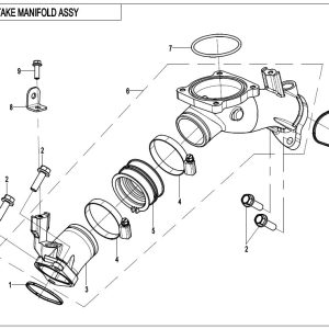 E02-5-A-V2 INTAKE MANIFOLD ASSY(WITHOUT FUEL DESORPTION PORT)