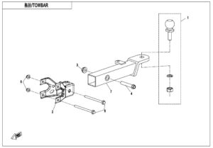 F40-B TOWBAR(BOLT CONNECTION)