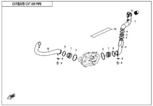 F00 CVT AIR PIPE