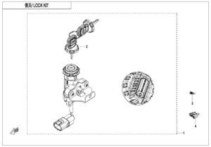 F01-B LOCK KIT(WITH FUEL TANK LOCK)