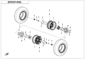 F07-A FRONT WHEEL(ALUMIN)