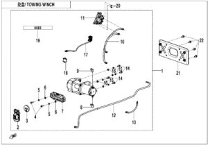 F15-2-B-V1 TOWING WINCH(NYLON ROPE)