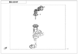 F01-A LOCK KIT(WITHOUT FUEL TANK LOCK)