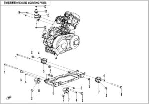 F00-1 ENGINE MOUNTING PARTS