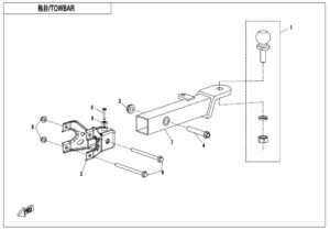 F40-B TOWBAR(BOLT CONNECTION)