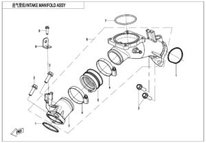 E02-5-B INTAKE MANIFOLD ASSY(WITH FUEL DESORPTION PORT)
