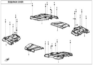 F14-A-2 RACK COVER(SINGLE BOX)
