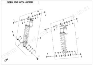 F06-2-B REAR SHOCK ABSORBER(GAS,YiTong)