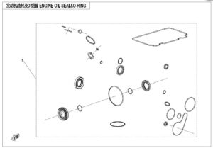 E30 ENGINE OIL SEAL @^O-RING