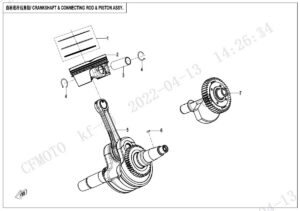 E04 CRANKSHAFT @^ CONNECTING ROD @^ PISTON ASSY.