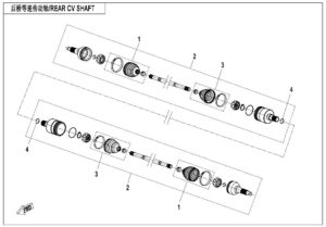 F28-B REAR CV SHAFT(ABS)